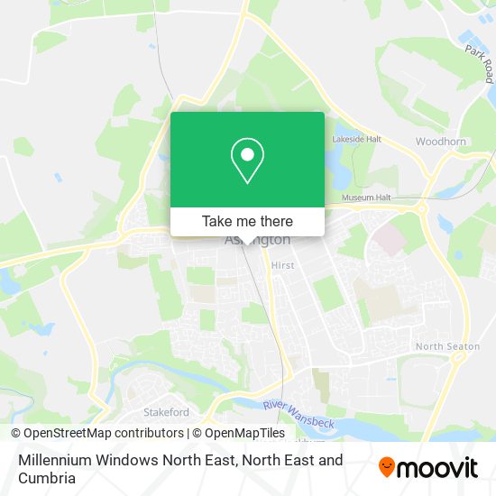 Millennium Windows North East map