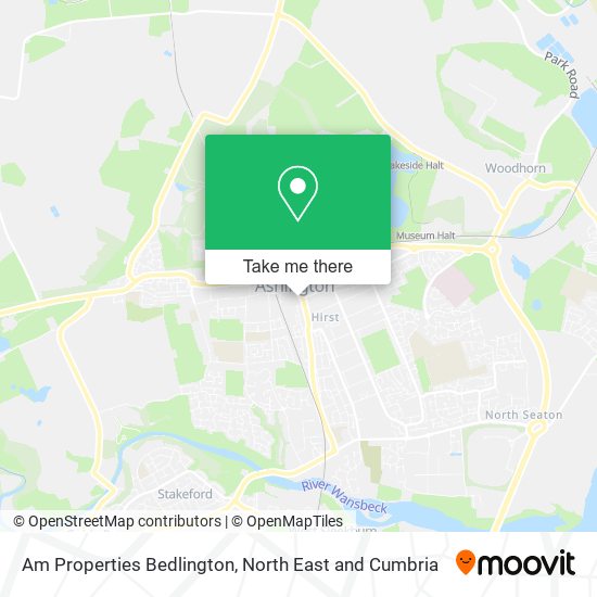Am Properties Bedlington map