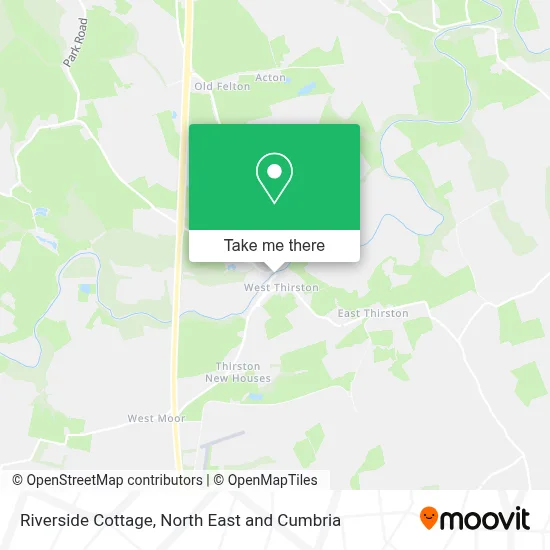 Riverside Cottage map