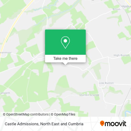 Castle Admissions map