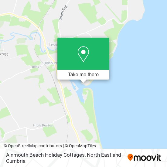 Alnmouth Beach Holiday Cottages map