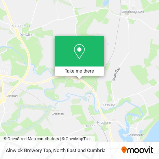 Alnwick Brewery Tap map