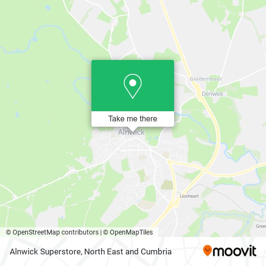 Alnwick Superstore map