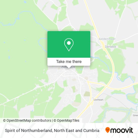 Spirit of Northumberland map