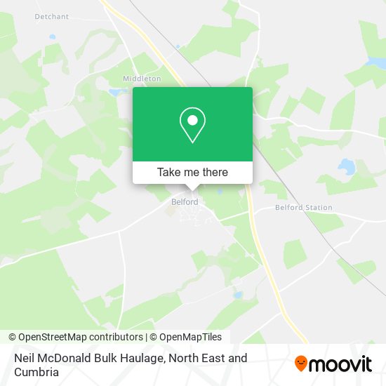 Neil McDonald Bulk Haulage map