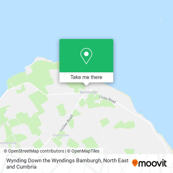 Wynding Down the Wyndings Bamburgh map
