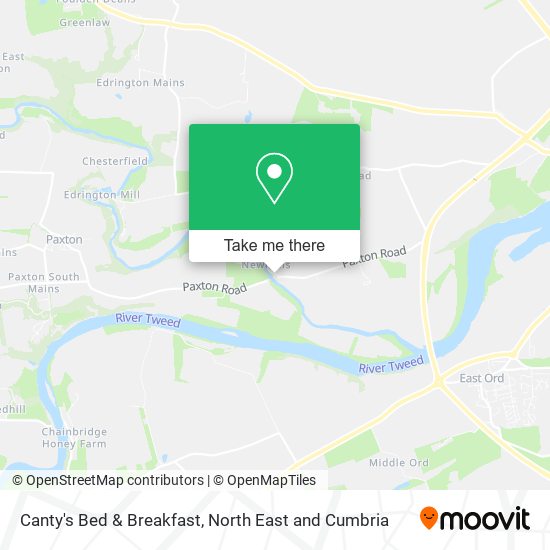 Canty's Bed & Breakfast map