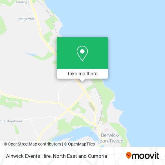 Alnwick Events Hire map