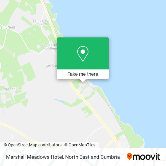 Marshall Meadows Hotel map