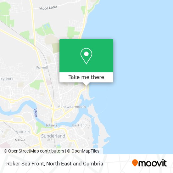 Roker Sea Front map