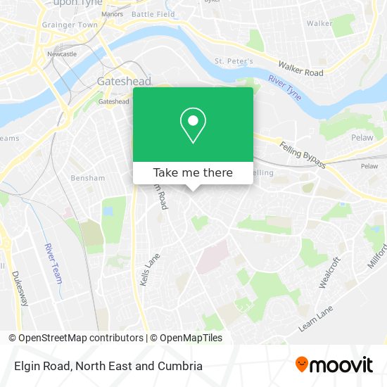 Elgin Road map