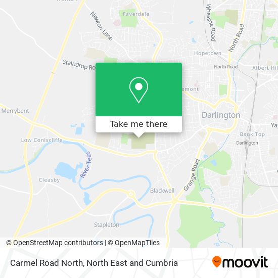 Carmel Road North map