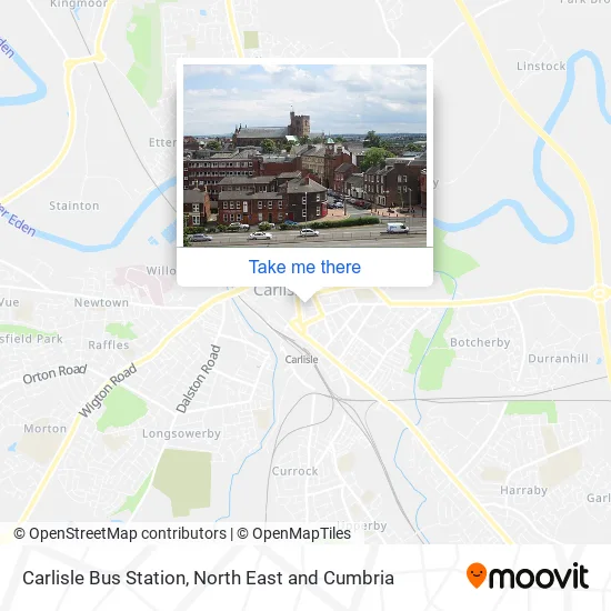 Carlisle Bus Station map