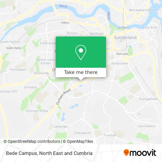 Bede Campus map