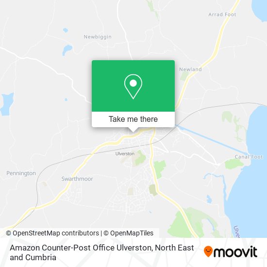 Amazon Counter-Post Office Ulverston map