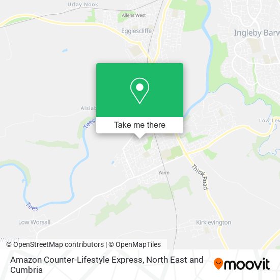 Amazon Counter-Lifestyle Express map