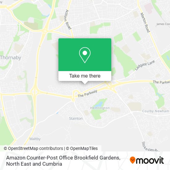 Amazon Counter-Post Office Brookfield Gardens map