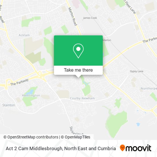 Act 2 Cam Middlesbrough map