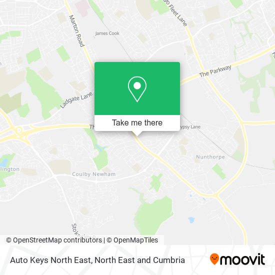 Auto Keys North East map