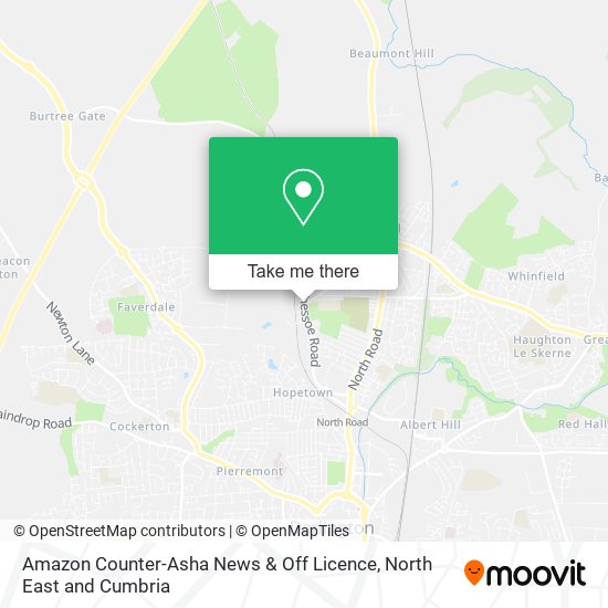 Amazon Counter-Asha News & Off Licence map