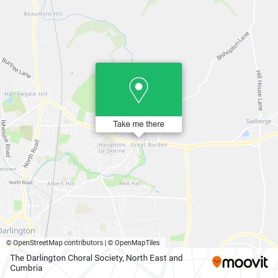 The Darlington Choral Society map