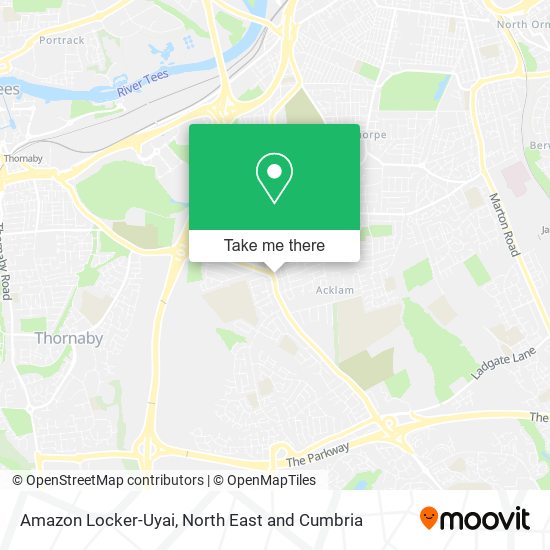 Amazon Locker-Uyai map