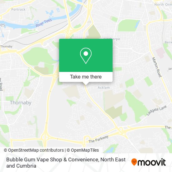 Bubble Gum Vape Shop & Convenience map