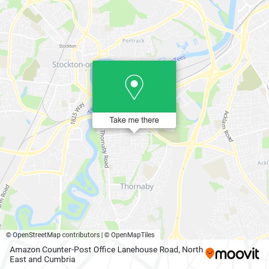 Amazon Counter-Post Office Lanehouse Road map