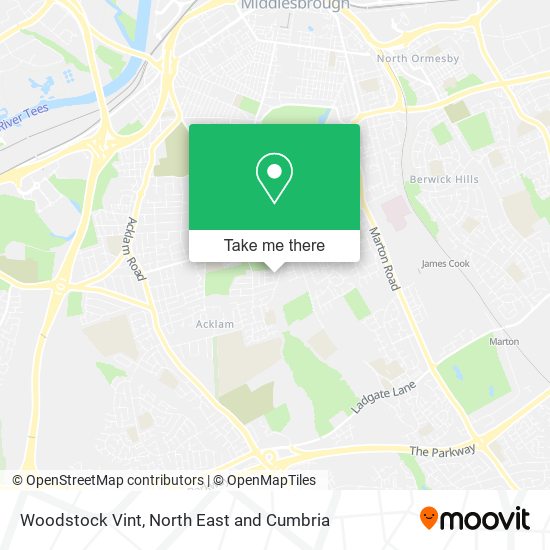 Woodstock Vint map