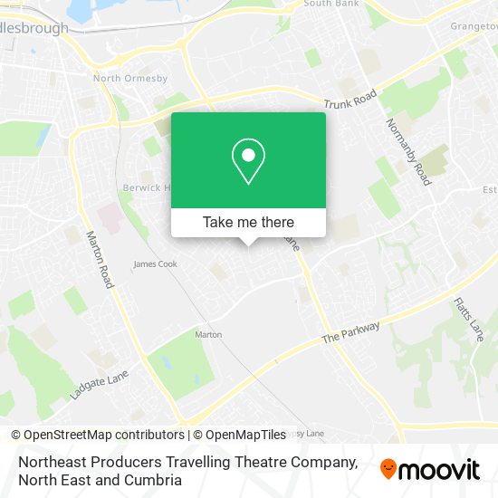 Northeast Producers Travelling Theatre Company map