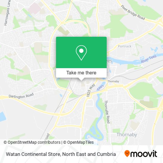 Watan Continental Store map
