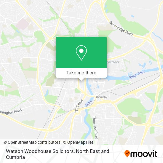 Watson Woodhouse Solicitors map