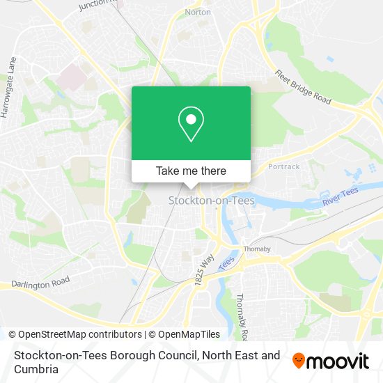 Stockton-on-Tees Borough Council map
