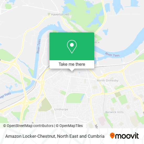 Amazon Locker-Chestnut map