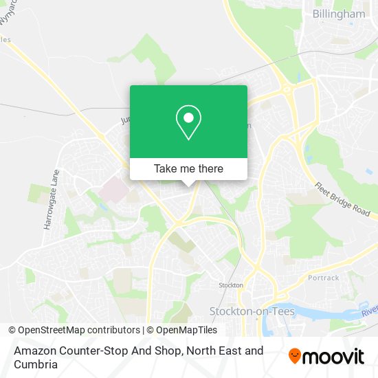 Amazon Counter-Stop And Shop map