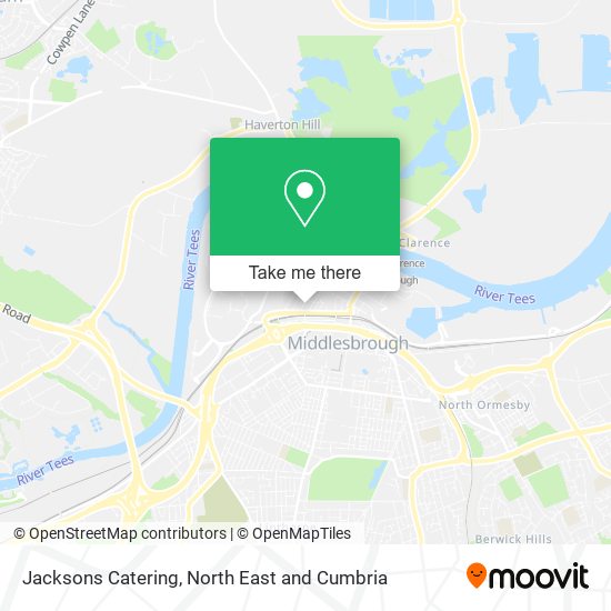 Jacksons Catering map