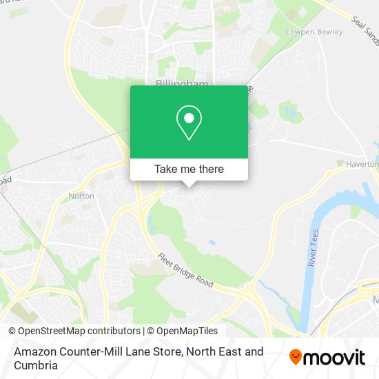 Amazon Counter-Mill Lane Store map