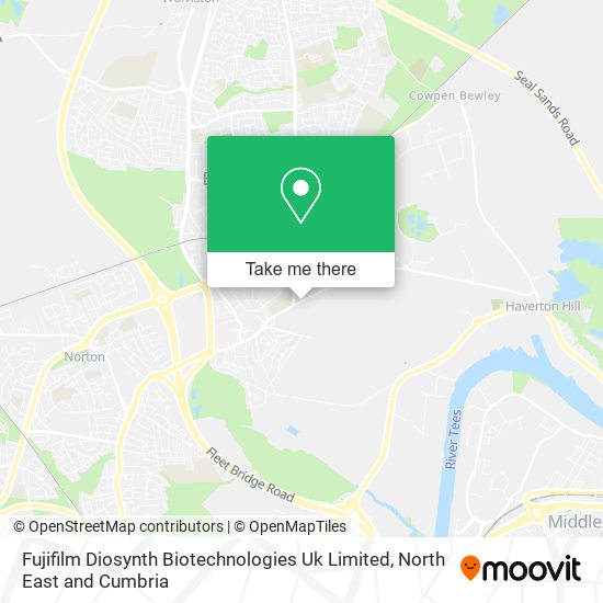 Fujifilm Diosynth Biotechnologies Uk Limited map
