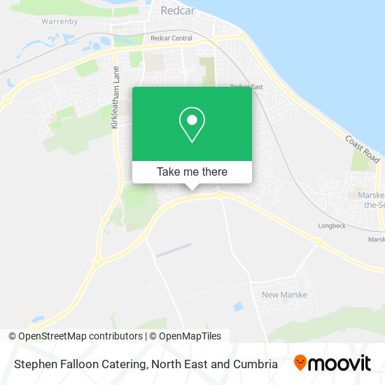 Stephen Falloon Catering map