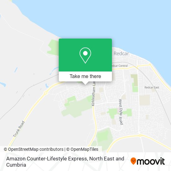 Amazon Counter-Lifestyle Express map