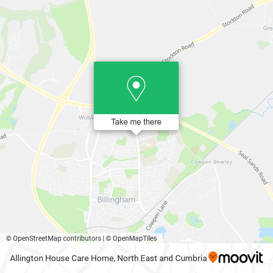Allington House Care Home map