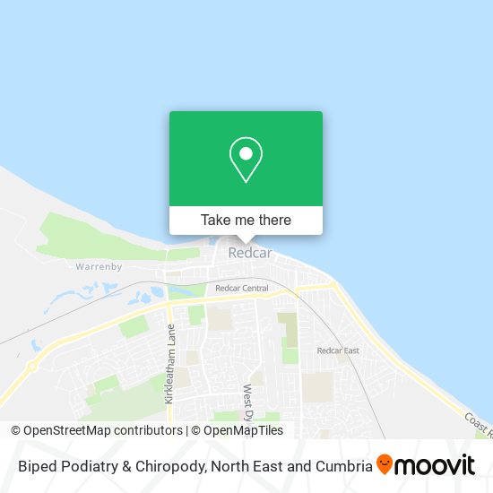 Biped Podiatry & Chiropody map