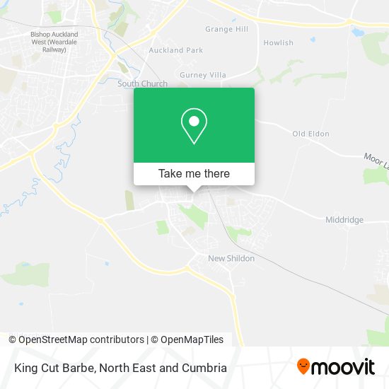 King Cut Barbe map