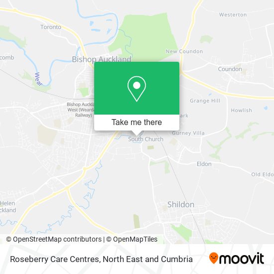 Roseberry Care Centres map