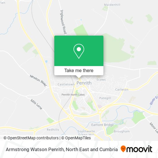 Armstrong Watson Penrith map