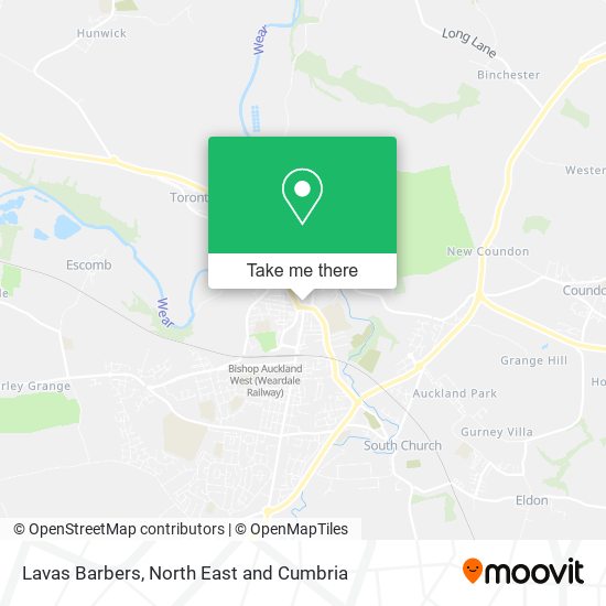 Lavas Barbers map