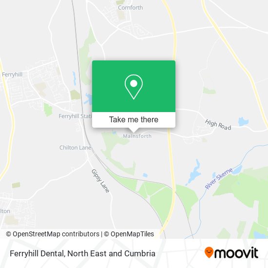 Ferryhill Dental map