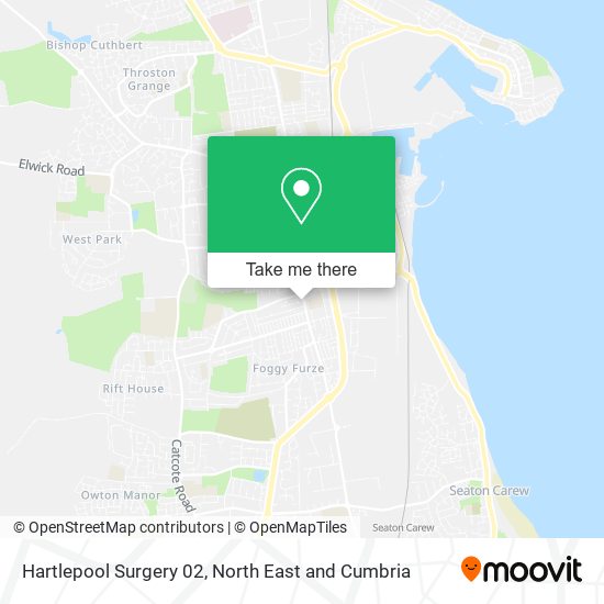 Hartlepool Surgery 02 map