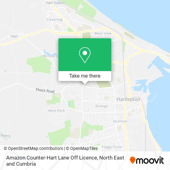 Amazon Counter-Hart Lane Off Licence map