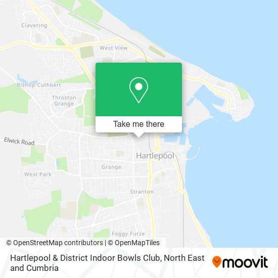Hartlepool & District Indoor Bowls Club map